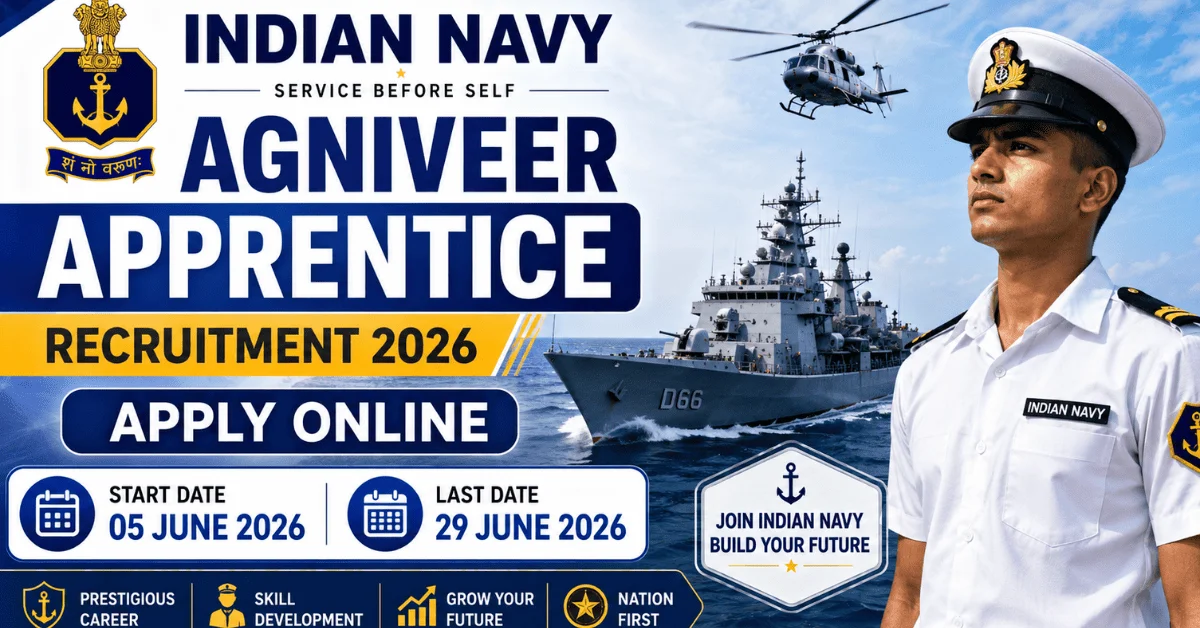 Indian Navy Agniveer Apprentice Recruitment 2026: Apply Online